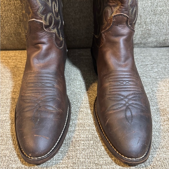 Justin Buck 13” 2253 Western Bay Apache Brown Western Boots Size 10D - Picture 9 of 9